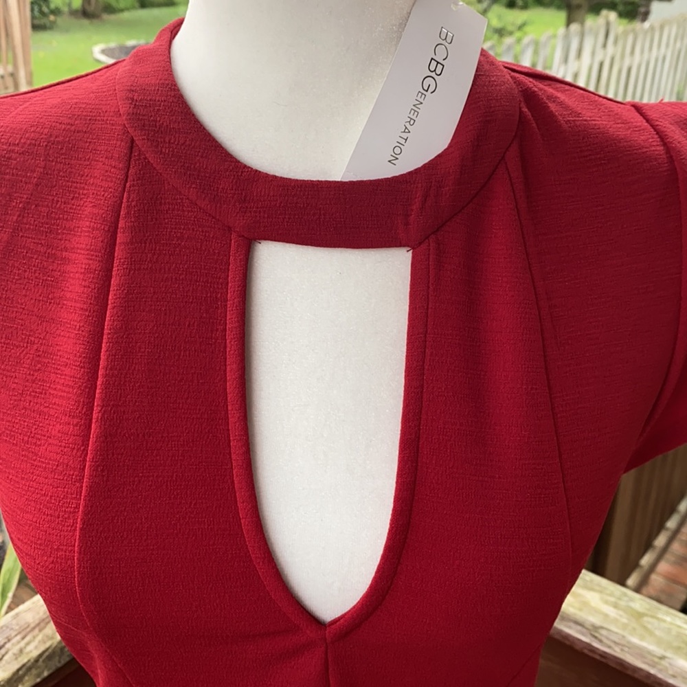 S - BCBGeneration Red Dress - Picture 4 of 15